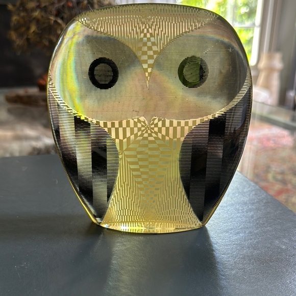 Abraham Palatnik vintage MCM Lucite Owl - Picture 1 of 4